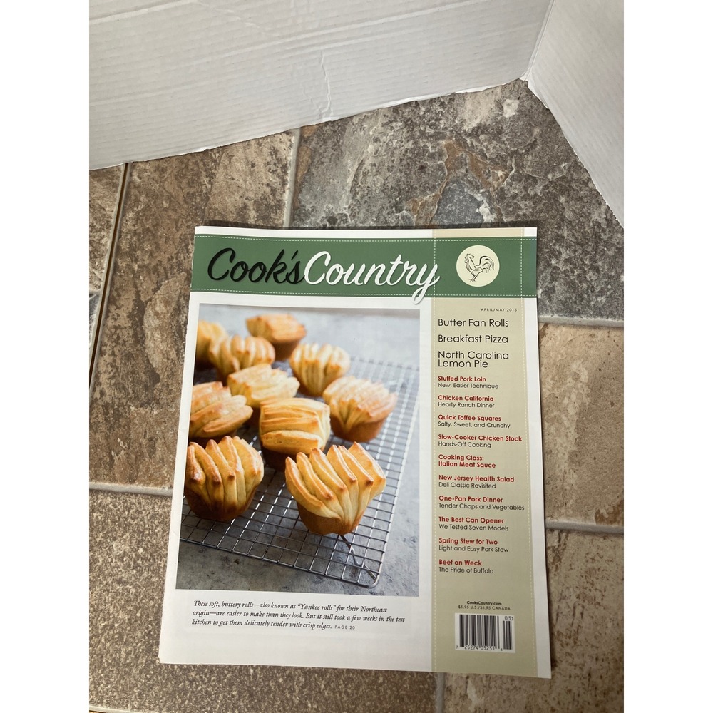 Cooks Country Magazine April May 2015 Butter Fan Rolls Recipes Cooking Class